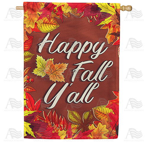 Southern Fall Welcome Double Sided House Flag