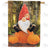 Pumpkin Fun Gnome Double Sided House Flag