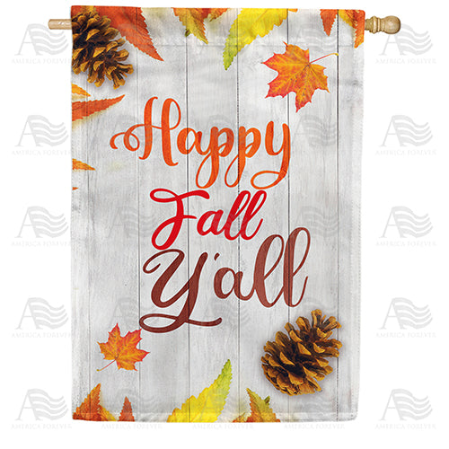 America Forever Happy Fall Y'all Double Sided House Flag
