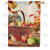 Wicker Basket Of Apples Double Sided House Flag