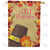 Give Thanks Leaf Border Double Sided House Flag