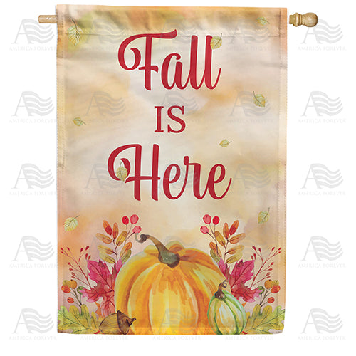 Fall's Arrival Double Sided House Flag