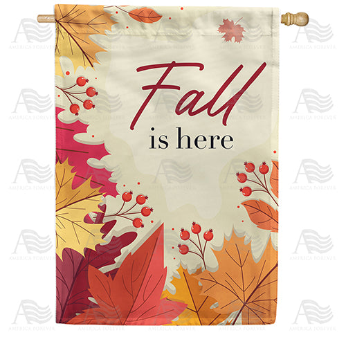 Fall Has Arrived Double Sided House Flag