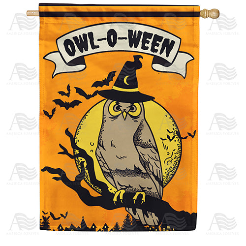 Wizard Owl Double Sided House Flag