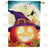 Pumpkin Moon Glow Double Sided House Flag