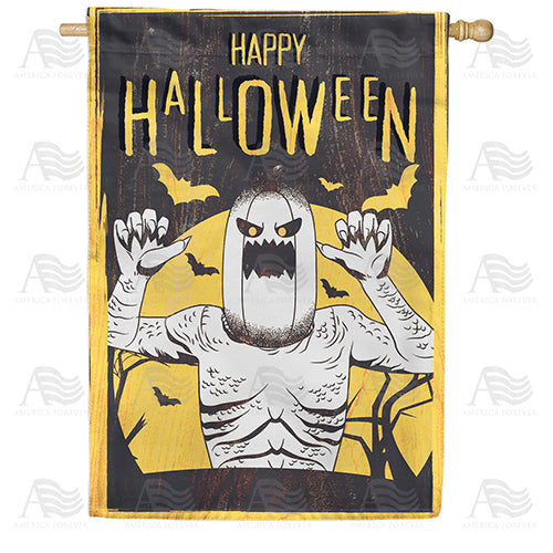 Halloween Monster Double Sided House Flag