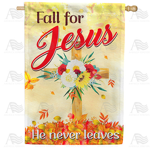 Jesus Is Always Near Double Sided House Flag