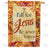Fall For Jesus Leaf Border Double Sided House Flag