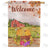 Fall Farm Painting Double Sided House Flag