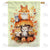 Cute Fall Critters Double Sided House Flag