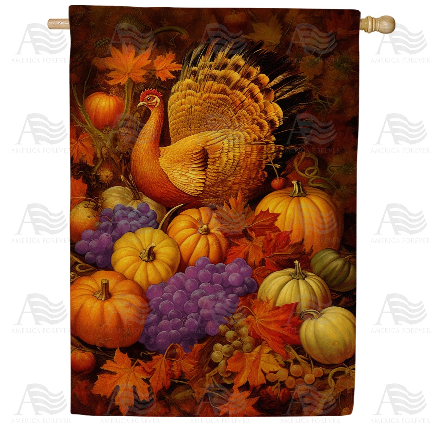Renaissance Thanksgiving Double Sided House Flag