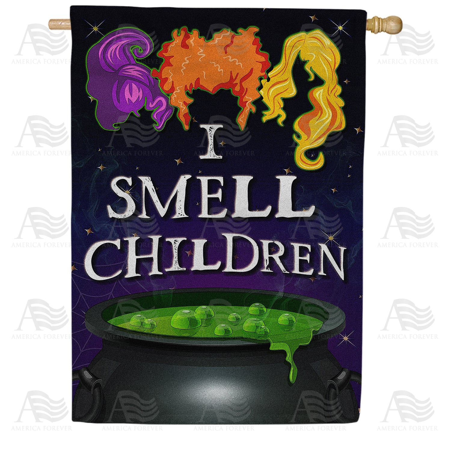 It's Children I Smell Double Sided House Flag