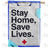 Stay Home, Stay Alive Double Sided House Flag