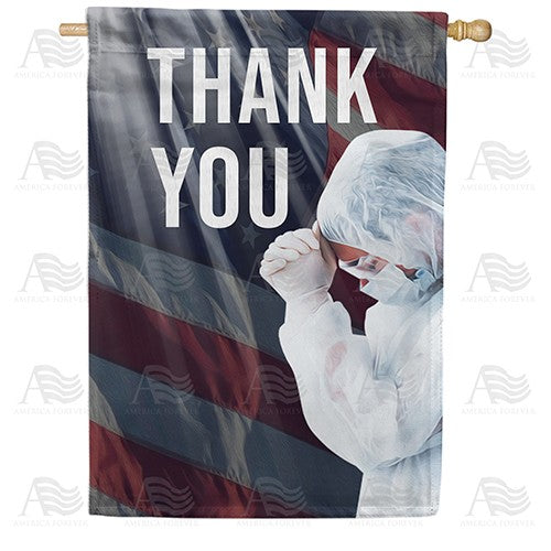 America Says Thank you Double Sided House Flag
