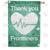 Thank You Frontliners Double Sided House Flag