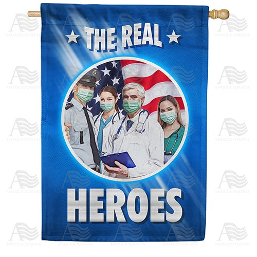 The Real Masked Heroes Double Sided House Flag
