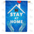 Stop Virus, Stay Home Double Sided House Flag