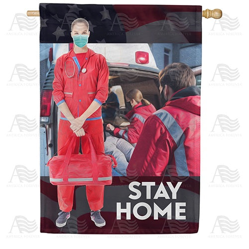 Ready To Respond Double Sided House Flag
