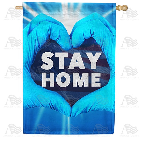 It's In Your Hands America - Stay Home Double Sided House Flag