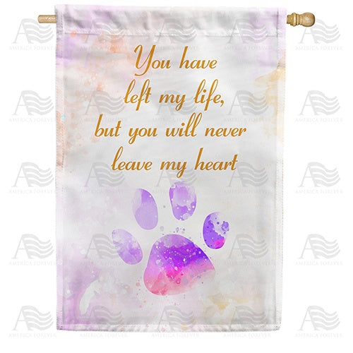 Pet Remembrance Double Sided House Flag
