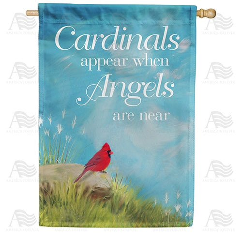 Angels Are Near Double Sided House Flag