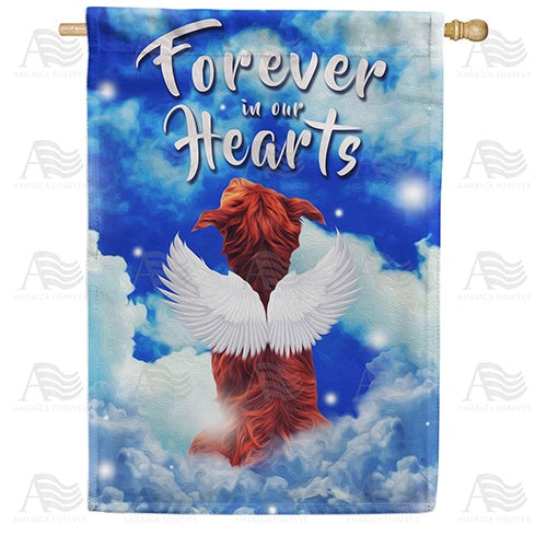 Angelic Dog Double Sided House Flag