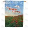 In Loving Memory (Dove) Double Sided House Flag