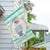 Personalized Watercolor Stripes House Flag