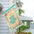 Personalized Watercolor Stripes Message House Flag
