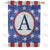 All American Old Wood Monogram Double Sided House Flag