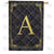 Quilted Royalty Monogram Double Sided House Flag