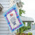 Personalized Blue And Purple Hydrangea House Flag