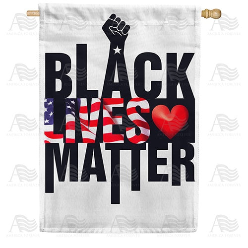 Black Lives Matter 2 Double Sided House Flag