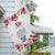 Personalized Pink Roses House Flag