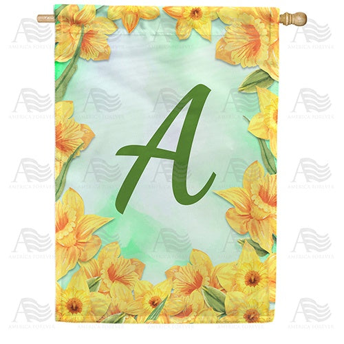 Daffodils Double Sided House Flag