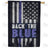 Back the Blue Double Sided House Flag
