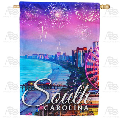 South Carolina-Fun & Sun Double Sided House Flag