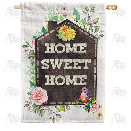 Find Comfort At Home Double Sided House Flag