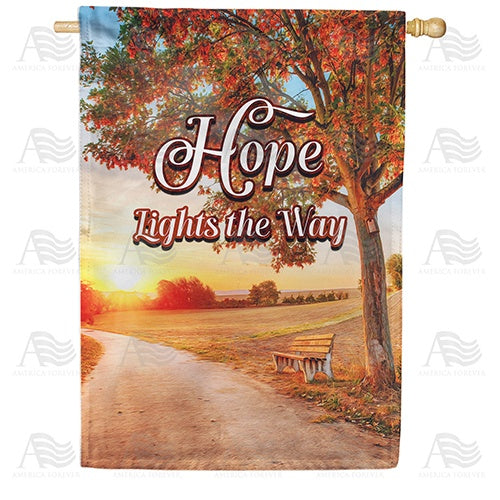 Hope Lights The Way Double Sided House Flag