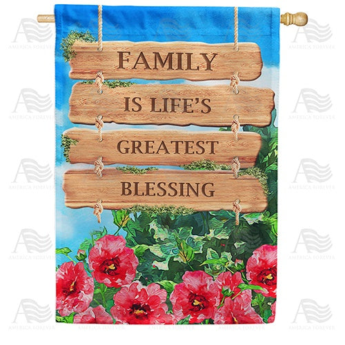 Family Is A Blessing Double Sided House Flag