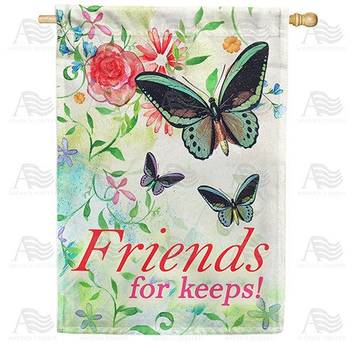 Forever Friends Double Sided House Flag