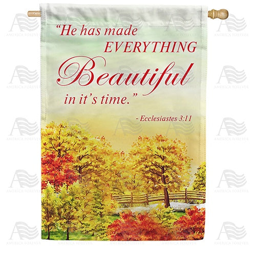 Everything Is Beautiful Double Sided House Flag