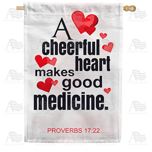 Live Life Happily Double Sided House Flag