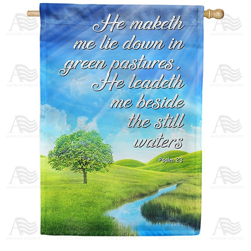 A Psalm Of David Double Sided House Flag