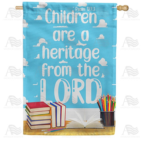 Children Are A Blessing Double Sided House Flag