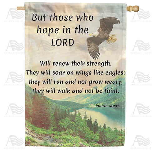 Hope In The Lord Double Sided House Flag