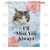 Feline Farewell Double Sided House Flag