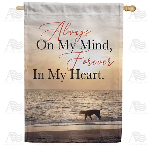 Remembering A Pet's Love Double Sided House Flag