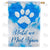 Sky Paw Print Double Sided House Flag