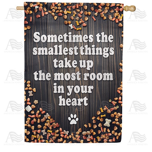 Pets Make Our Hearts Big Double Sided House Flag
